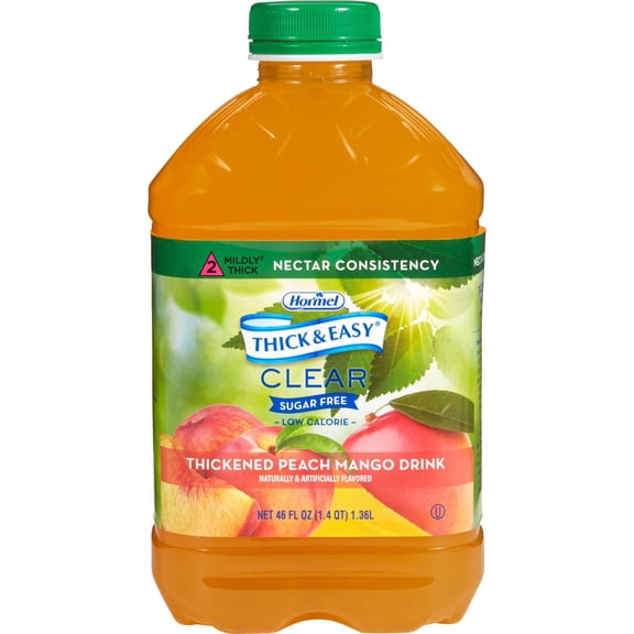 Thick & Easy Clear Thickened Beverage Peach Mango 46 oz. Bottle