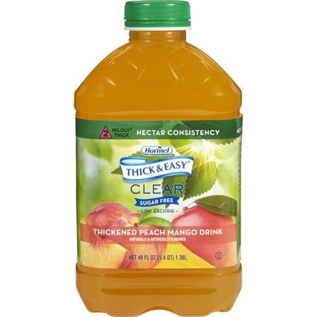Thick & Easy Clear Thickened Beverage Peach Mango 46 oz. Bottle