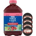 thumbnail image 1 of Thick & Easy Clear Thickened Cranberry Juice Cocktail Flavored Drink, Nectar Consistency, 46 fl oz with By The Cup Coasters, 1 of 7