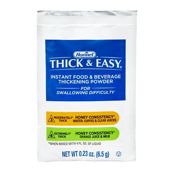 Thick & Easy Food & Drink Thickener Unflavored 6.5 Gram Packet 100 Ct