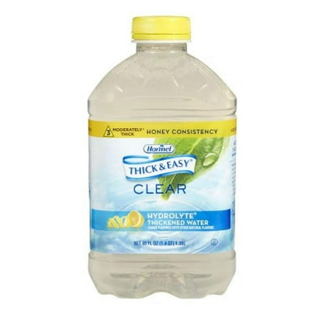 Thick & Easy Hydrolyte Thickened Water, Lemon, Honey Consistency, 46 ounce Bottle, 1 Count