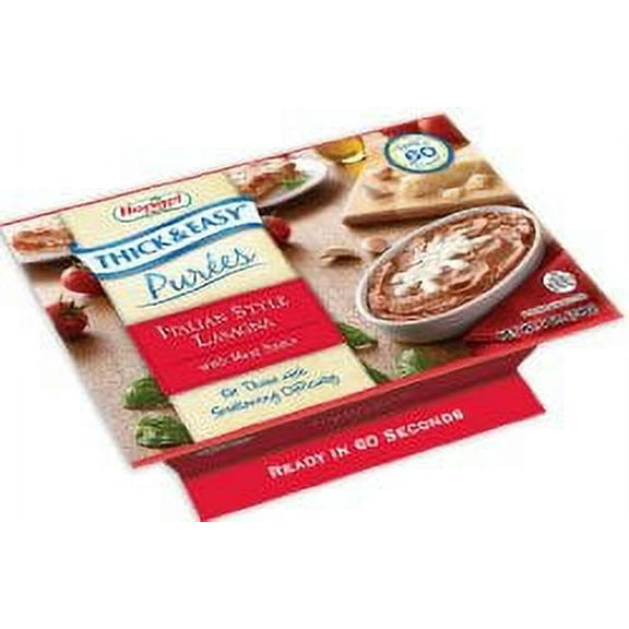 Thick & Easy Purees Puree 7 oz. Tray Italian Style Beef Lasagna Ready to Use Puree, 60744 - Case of 7