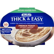 Thick & Easy Purees Thickened Food French Toast 7 oz Tray 7 Ct