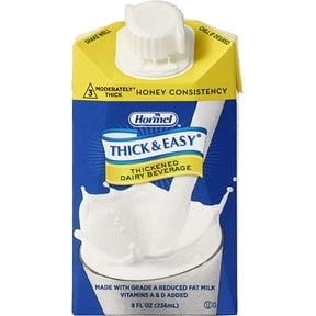 Thick & Easy Thickened Beverage, 8 oz. Carton, Dairy, Ready to Use, Honey, Case of 27