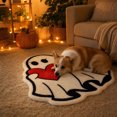 thumbnail image 1 of Thick Faux Wool Halloween Ghost Pet Doormat Non Slip Acrylic Entry Rug Dirt Trapping Door Mat for Muddy Pet Paws, 1 of 6
