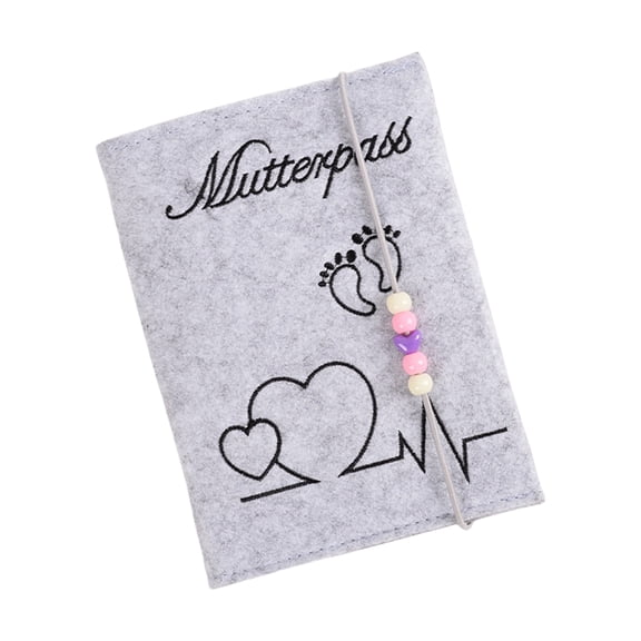 Thick Felt Pregnancy Certificate Case Comes Check Images Organiser Pocket For Hospital And Insurance Document
