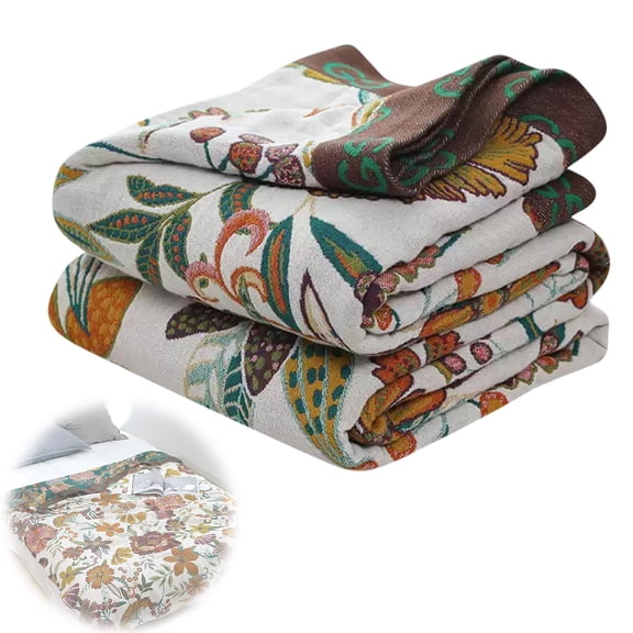 Thick Fleece Blanket Premiums Bohemian Throw Cotton Blanket Boho Blanket for Home Office Couch