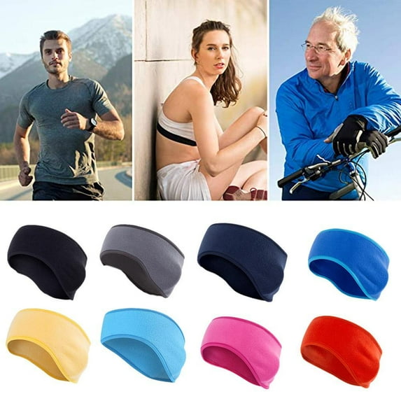 Thick Fleece Ear Muffs, Winter Ear Warmers Headbands for Women Men, Ear Protection for Running, Skiing Cycling, Yoga and Hiking
