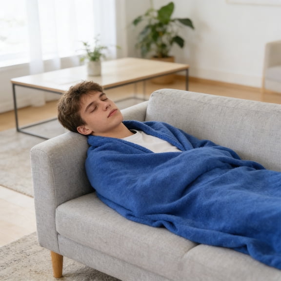 Thick Fleece Sleeping Bag Liner, Lightweight Travel Blanket for Camping and Office Naps, Warm Dust-Proof All-Season Quilt for Spring Outdoor and Indoor Use