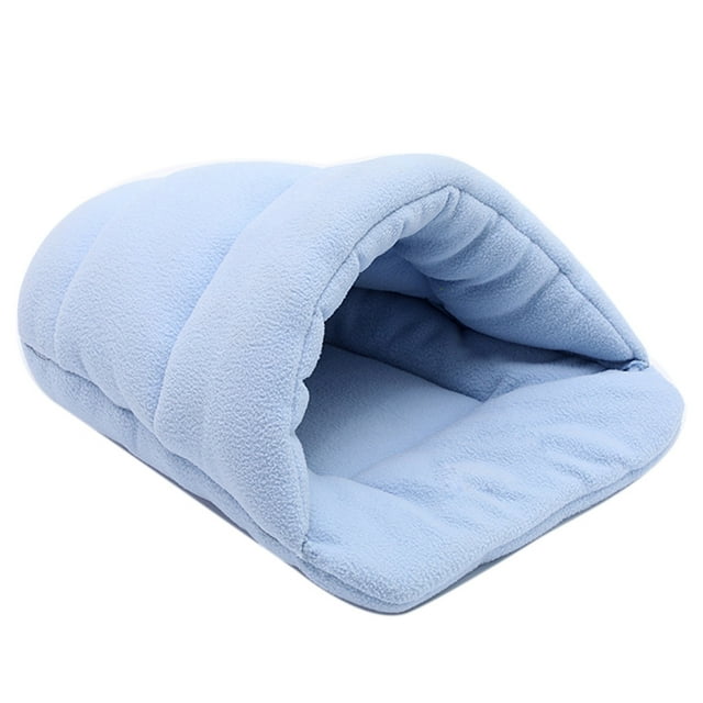 Thick Fleece Warm Dog Cat Tent Cave Nest Bed Slipper Shape Pet Sleeping Bag