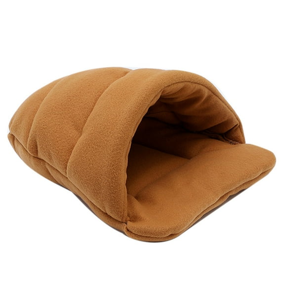 Thick Fleece Warm Dog Cat Tent Cave Nest Bed Slipper Shape Pet Sleeping Bag