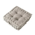 thumbnail image 1 of Thick Floor Cushion with Handles | Tufted Floor Pillow Seat & Sofa Mat | Extra Support for Back & Hips | Tatami Style Floor Mat | 1 Piece, 1 of 5
