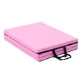 thumbnail image 1 of Thick Foam Tri-Fold Folding Exercise Mat with Carrying Handles for Gymnastics and Home Gym Protective Flooring Gymnastic Mat, Pink, 1 of 7