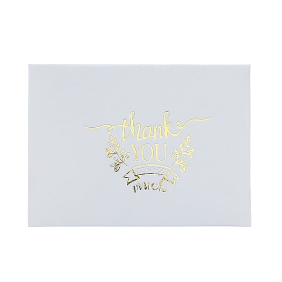 Thick Folded Heavy Card Stock Paper for Greeting Cards, Thank You Notes, Unique Pattern Design Warm Thanksgiving Wishes Especially For You