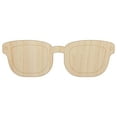 thumbnail image 1 of Thick Framed Glasses Geek Hipster Wood Shape Unfinished Piece Cutout Craft DIY Projects - 6.25 Inch Size - 1/8 Inch Thick, 1 of 7