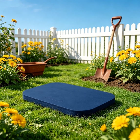 Thick Garden Kneeling Pad for Joint Pain Relief, Waterproof Rubber Foam Knee Cushion with Non-Slip Base, Portable Outdoor Yard Work Mat for Weeding, Household Cleaning & Bath Time Support