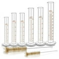 thumbnail image 1 of Thick Glass Graduated Measuring Cylinder Set Glass With Two Brushes, 1 of 6