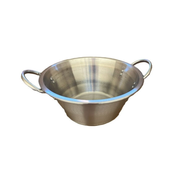 Thick Guage Cazo Grande Para Carnitas Extra Large 16x7" inch Stainless Steel Heavy Duty Acero Inoxidable Wok comal Fry