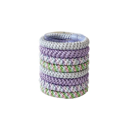 Thick Hair Tie Set for Coarse Hair, Reinforced Bands, Strong Hold, Hair-Friendly Design Braided Hair Ties with High-Elastic Rubber Bands
