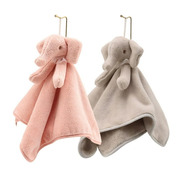 Thick Hand Towel for Drying - Ultra Absorbent, Clean & Soft, Reusable Cotton Cloth for Bathroom, Kitchen & Daily Use (elphant, Grey)