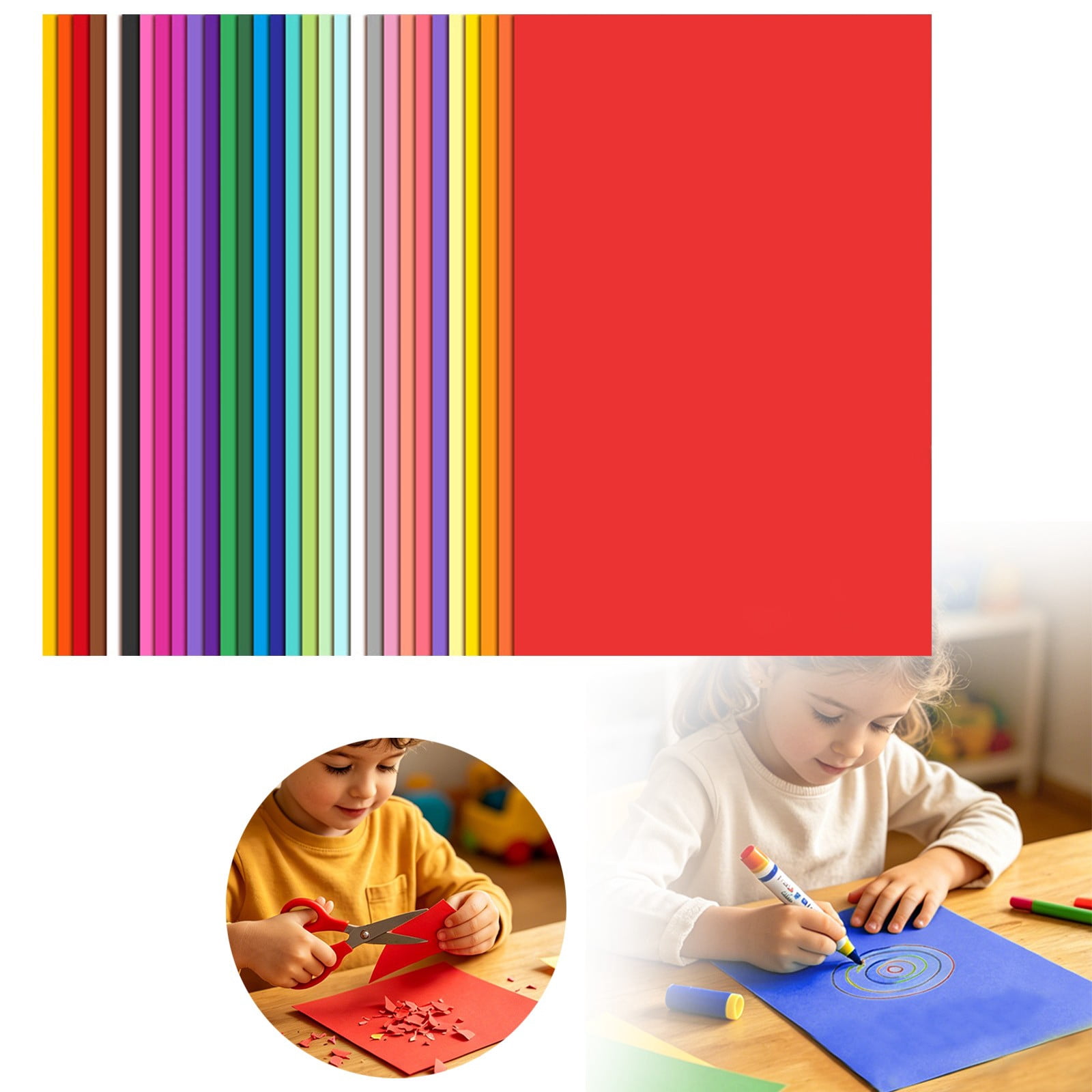 Thick Hard 4K Colored Cardstock Paper For DIY Handmade Scrapbook Card Making