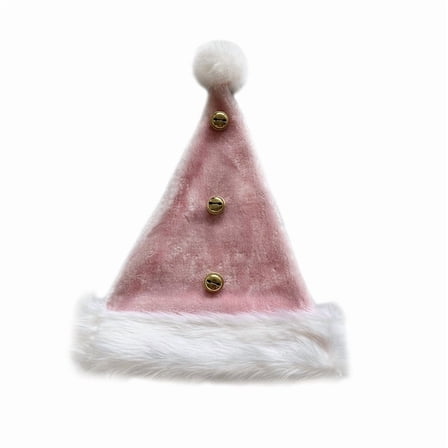 Thick Hat Santa Hat for Adults and Children One Size Fits All Christmas Party Decoration,Pink 1Pcs JASKFLY