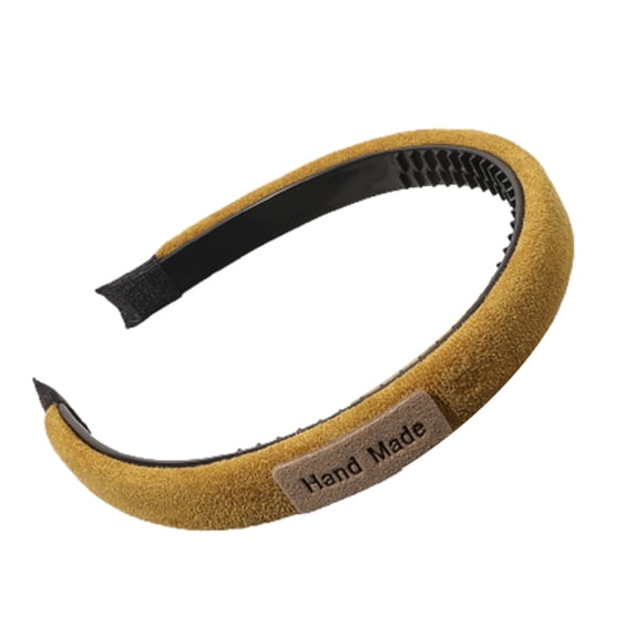 Thick Headband Non Slip Teeth Hair Hoop Padded Headbands Sponge Headdress Vintage Photo Prop Retro Solid Color Hairband