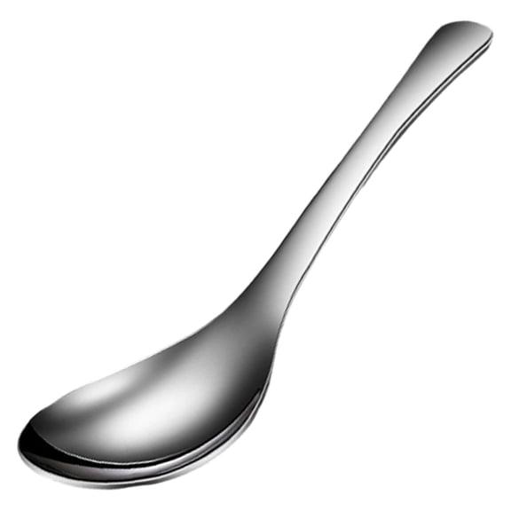 Thick Heavy Eeight Dinner Soup Spoons, 410 Stainless Steel Tablespoons, Heavy Duty Thick Long Handle Spoons for Cereal Bouillon Milk Soup Hot Chocolate Dinner Guest, 5.4 Inch