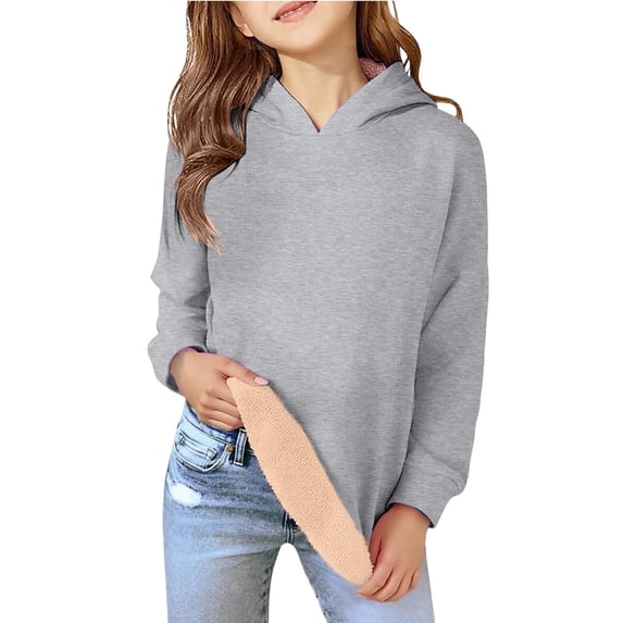 Thick Hoodie for Teen Girls Long Sleeve Casual Sweatshirts Fall Winter Outfits 2026 Kids Boys Oversized Athletic Cute Hoodies