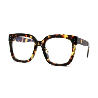 Thick Horned Boyfriend Frame Blue Light Blocking Computer Glasses Tortoise