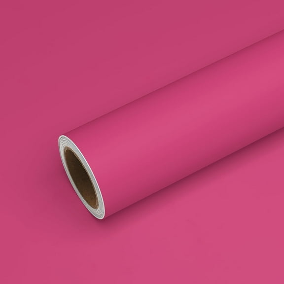Thick Hot Pink Wallpaper Stick and Peel for Bedroom Girl's Room Pink Contact Paper for Walls Cabinets 15.7''x118'' Self Adhesive Decorative Pink Peel and Stick Wallpaper for Desk Drawer Locker