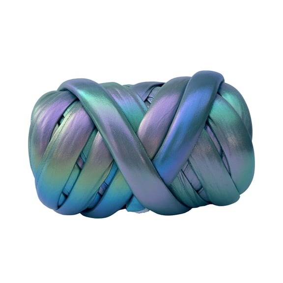 Thick Icelandic Yarn Metallic Blue Milk Silk Thread 250g For Crochet Knitting Bag Making DIY Craft