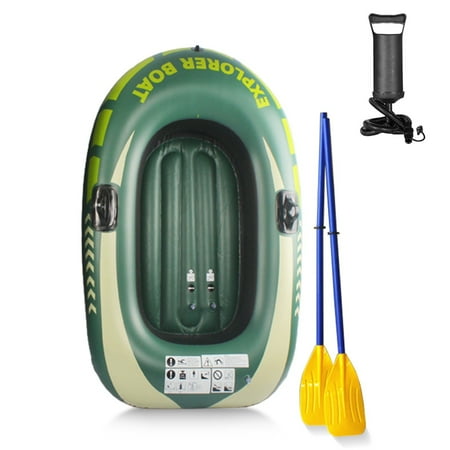 Thick Inflatable Canoe Fishing Boat Portable PVC Kayak with Pump