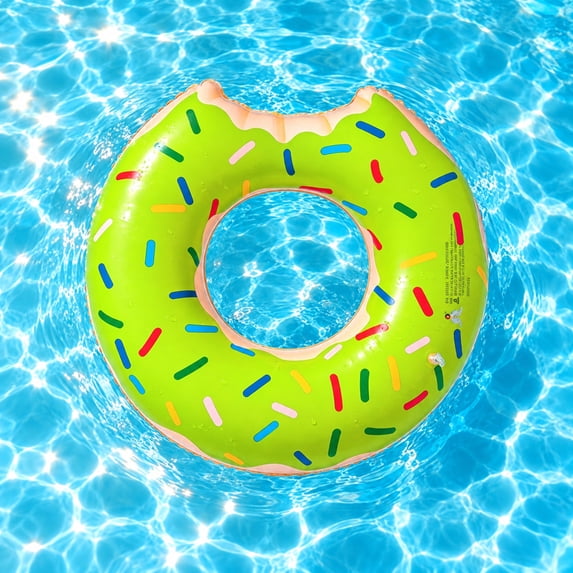 Thick Inflatable Donut Pool Float for Adults Swim Ring 30