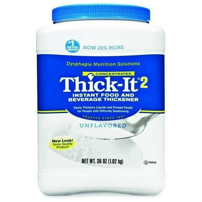 Thick It 2 Food and Beverage Thickener, Instant, Concentrated, Unflavored - 36 oz
