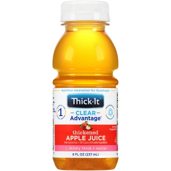 Thick-It Clear Advantage Thickened Beverage Apple 8 oz Bottle 24 Ct