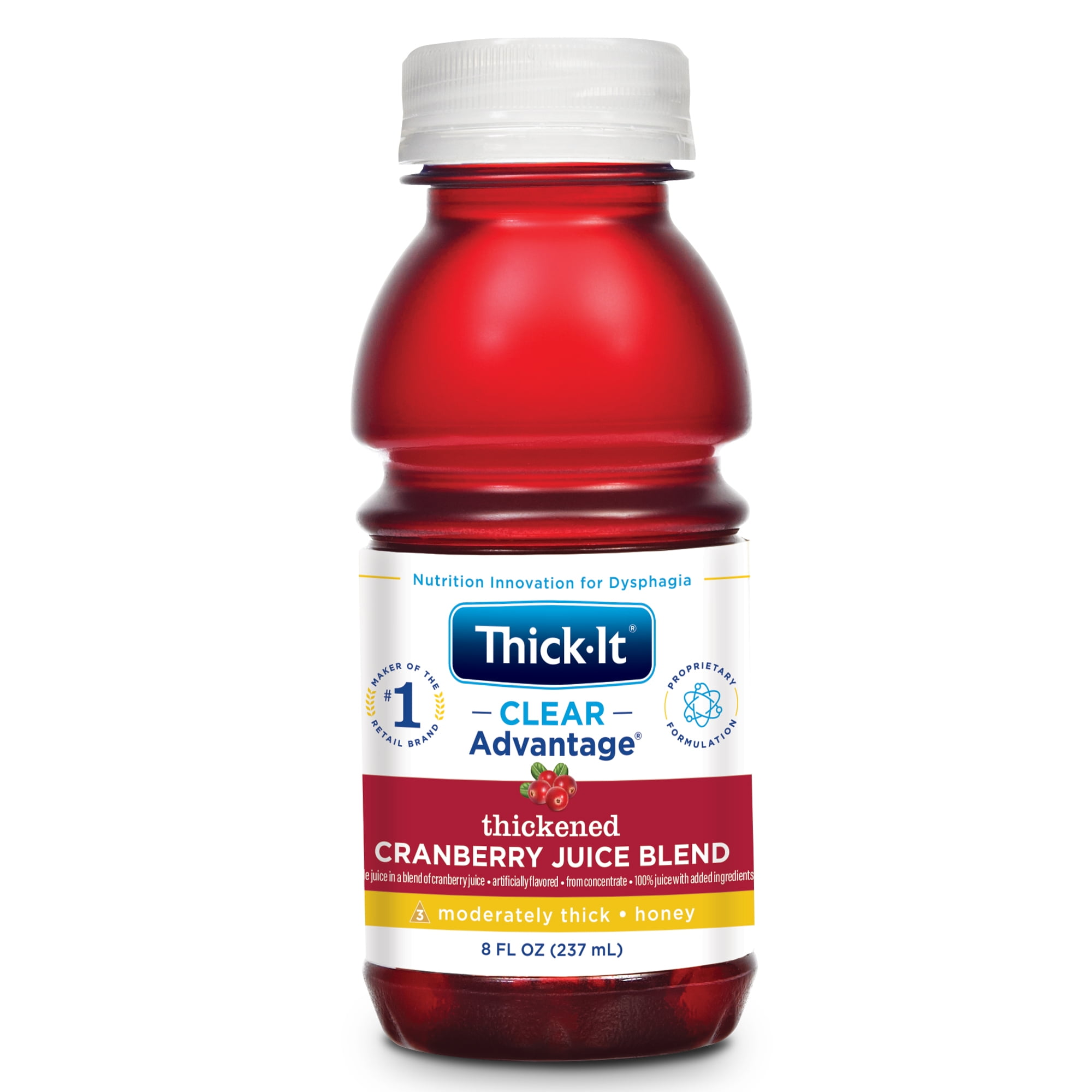 Thick-It Clear Advantage Thickened Beverage Cranberry 8 oz Bottle 24 Ct
