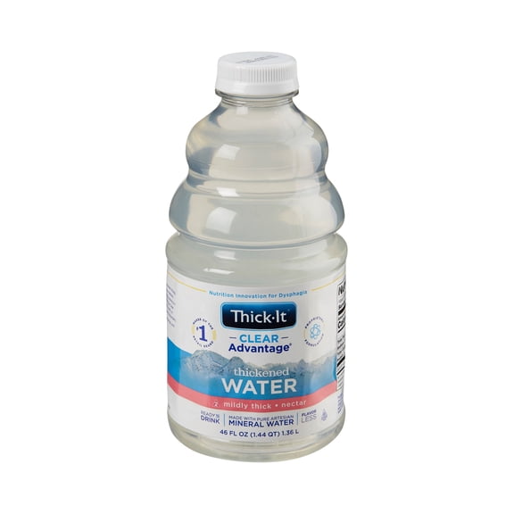 Thick-It Thickened Water Unflavored, 46 oz, Nectar Consistency, 4 Ct