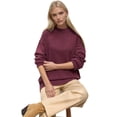 thumbnail image 1 of Thick Knit Crew Neck Long Sweater, 1 of 6
