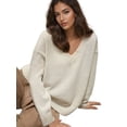 thumbnail image 1 of Thick Knit V-neck Sweater, 1 of 5