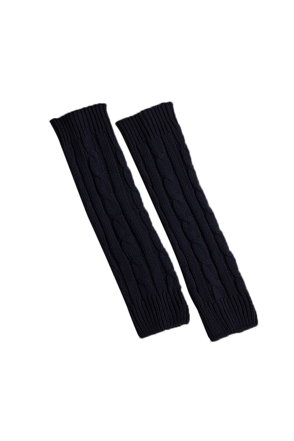 Thick Knit Yarn Slouch Leg Warmers, Soft Wool Thermal Stacked Sock Cuffs, Plush Warm Leg Sleeves for Winter Cold Weather Home Relax and Daily Fashion Matching