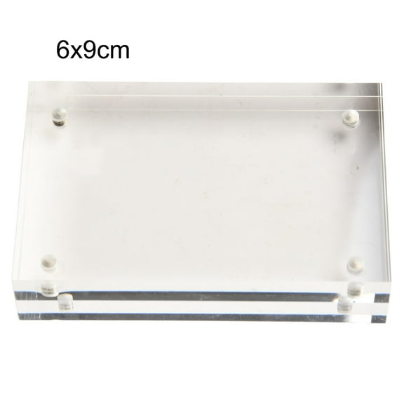 BCLONG Transparent Acrylic Photo Frame Magnetic Poster Display Stand Thick 10+10mm