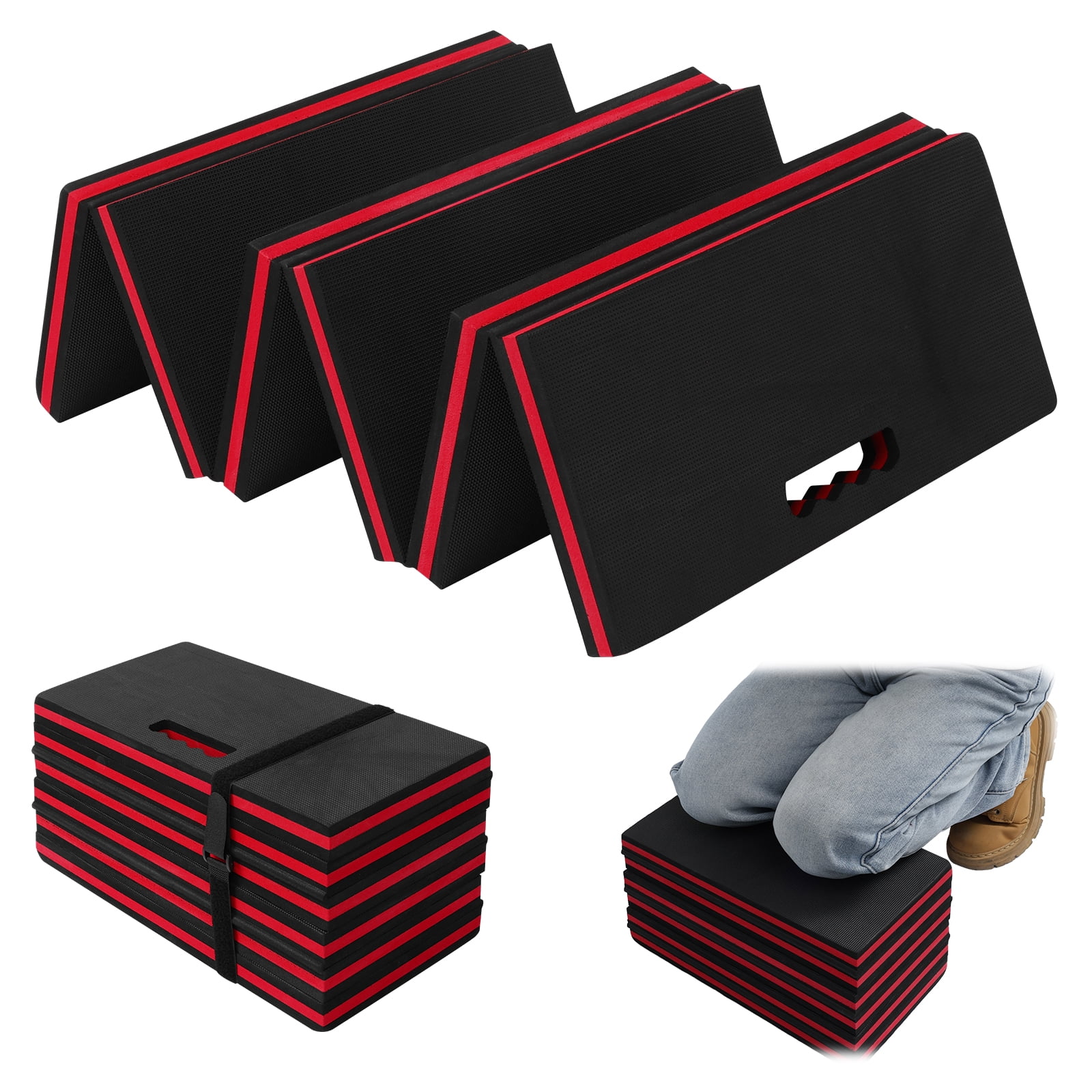 Thick Mechanic Mat, Foldable EVA Mat with Handle Waterproof Mechanic Kneeling Pad for Garage Workshop Repairing Gardening 46x15.8x1.2inch