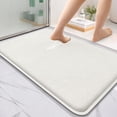 thumbnail image 1 of Thick Memory Foam Bath Mat Rug 24x16, Extra Soft Absorbent Bathroom Rug, Quick Dry Bath Mats, Non-Slip, Machine Washable Carpet for Bathroom, Tub and Shower, Home Decor Accessories, Beige, 1 of 6