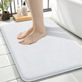 thumbnail image 1 of Thick Memory Foam Bath Mat Rug 24x16, Extra Soft Absorbent Bathroom Rug, Quick Dry Bath Mats, Non-Slip, Machine Washable Carpet for Bathroom, Tub and Shower, Home Decor Accessories, Beige, 1 of 7