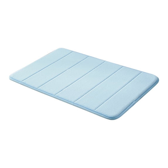 Thick Memory Foam Bath Mat with Non-Slip PVC Backing, Super Absorbent Soft Bathroom Floor Mat for Shower, Tub, and Toilet