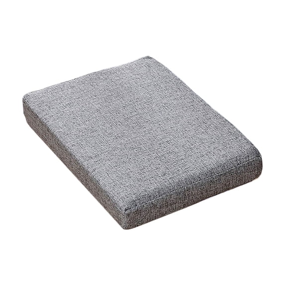 Thick Memory Foam Chair Cushion - 13.8x9.5 Inch Rectangle Seat Pad with Washable Cover & Secure Ties - For Stools, Sofas, Recliners and Hard Surfaces