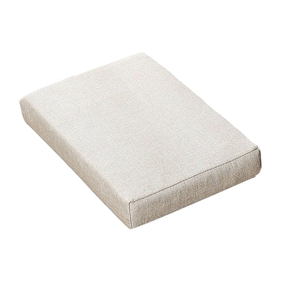 Thick Memory Foam Chair Cushion - 13.8x9.5 Inch Rectangle Seat Pad with Washable Cover & Secure Ties - For Stools, Sofas, Recliners and Hard Surfaces