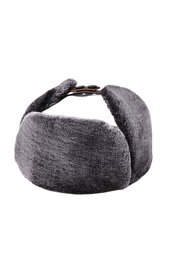Thick Men Winter Warm Outdoor Earmuff Cotton Cap Old Man Genuine Cow Leather Cowhide Warm Fur Hat ,Beautiful Craftsmanship