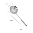thumbnail image 1 of Thick Mesh Grid 304 Stainless Steel Oil Skimmer Vegetables Colander Soy Milk Strainer Pot Food Filter Spoon Kitchen Gadgets, 1 of 9